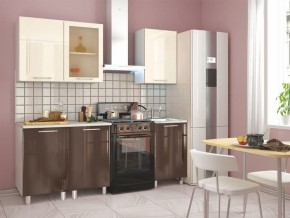 Кухня Танго модульная шоколад-ваниль в Невьянске - nevyansk.mebel24.online | фото 2