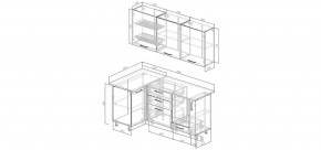 Кухонный гарнитур Белый Глянец 1000*1800 (Стол. 38мм) в Невьянске - nevyansk.mebel24.online | фото 2