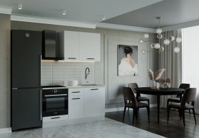 Кухонный гарнитур Белый Глянец 1600 (Стол. 38мм) в Невьянске - nevyansk.mebel24.online | фото 1