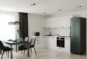 Кухонный гарнитур Белый Глянец 2600*1600 (Стол. 38мм) в Невьянске - nevyansk.mebel24.online | фото 1