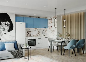 Кухонный гарнитур Капри 2550 (Стол. 38мм) в Невьянске - nevyansk.mebel24.online | фото