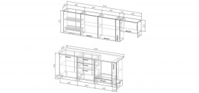 Кухонный гарнитур Капри 2550 (Стол. 38мм) в Невьянске - nevyansk.mebel24.online | фото 2