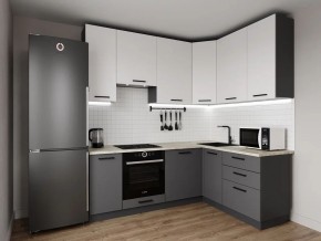 Кухонный гарнитур Меренга 2200*1600 h950 (Стол. 26мм) в Невьянске - nevyansk.mebel24.online | фото 1