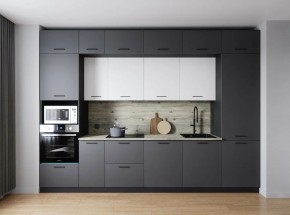 Кухонный гарнитур Меренга 3400 (Стол. 26мм) в Невьянске - nevyansk.mebel24.online | фото 1