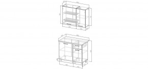 Кухонный гарнитур Смоки 1000 (Стол. 38мм) в Невьянске - nevyansk.mebel24.online | фото 3