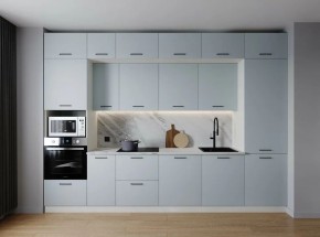 Кухонный гарнитур Смоки 3400 (Стол. 38мм) в Невьянске - nevyansk.mebel24.online | фото