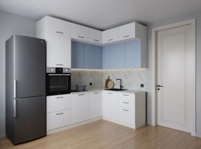 Кухонный гарнитур угловой Капри 2200*1700 (Стол. 38мм) в Невьянске - nevyansk.mebel24.online | фото
