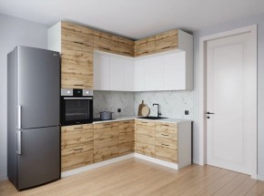 Кухонный гарнитур угловой Лада 2200*1700 (Стол. 38мм) в Невьянске - nevyansk.mebel24.online | фото