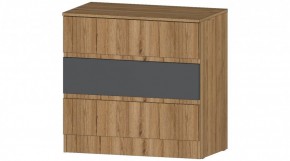 ЛЕНОРА Комод 3 ящика (графит) в Невьянске - nevyansk.mebel24.online | фото