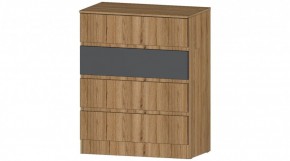 ЛЕНОРА Комод 4 ящика (графит) в Невьянске - nevyansk.mebel24.online | фото