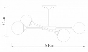 Люстра на штанге Arte Lamp Marco A2703PL-6SG в Невьянске - nevyansk.mebel24.online | фото 2