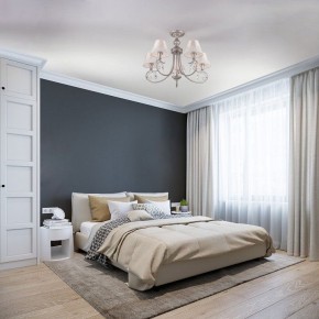 Люстра на штанге Eurosvet Incanto 60069/5 серебро в Невьянске - nevyansk.mebel24.online | фото 5