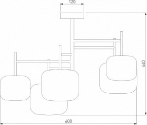 Люстра на штанге Eurosvet Jar 70128/5 золото в Невьянске - nevyansk.mebel24.online | фото 3