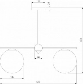 Люстра на штанге Eurosvet Marbella 60147/3 латунь в Невьянске - nevyansk.mebel24.online | фото 4