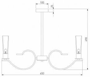 Люстра на штанге Eurosvet Rosher 60141/6 хром в Невьянске - nevyansk.mebel24.online | фото 2