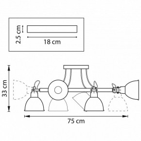 Люстра на штанге Lightstar Acrobata 761060 в Невьянске - nevyansk.mebel24.online | фото 2
