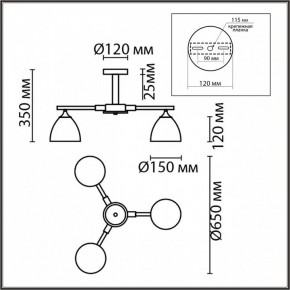 Люстра на штанге Lumion Colange 8095/3C в Невьянске - nevyansk.mebel24.online | фото 5