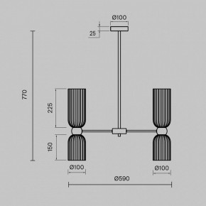 Люстра на штанге Maytoni Antic MOD302PL-10W в Невьянске - nevyansk.mebel24.online | фото 3