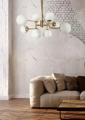 Люстра на штанге Maytoni Erich MOD221-PL-08-G в Невьянске - nevyansk.mebel24.online | фото 5