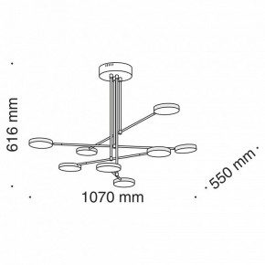 Люстра на штанге Maytoni Fad MOD070PL-L48B3K в Невьянске - nevyansk.mebel24.online | фото 8