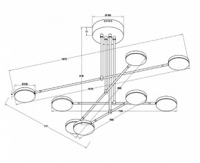 Люстра на штанге Maytoni Fad MOD070PL-L48W3K в Невьянске - nevyansk.mebel24.online | фото 3