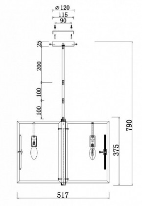 Люстра на штанге Maytoni Marmo MOD099PL-06G в Невьянске - nevyansk.mebel24.online | фото 4