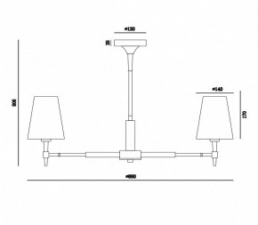 Люстра на штанге Maytoni Zaragoza H001CL-07BS в Невьянске - nevyansk.mebel24.online | фото 4