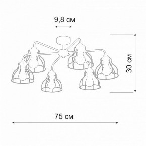 Люстра на штанге Vitaluce V3102 V3102-0/6PL в Невьянске - nevyansk.mebel24.online | фото 2