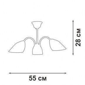 Люстра на штанге Vitaluce V3335 V3335-7/3PL в Невьянске - nevyansk.mebel24.online | фото 3