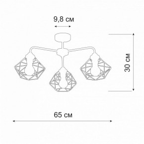 Люстра на штанге Vitaluce V4258 V4258-0/3PL в Невьянске - nevyansk.mebel24.online | фото 2