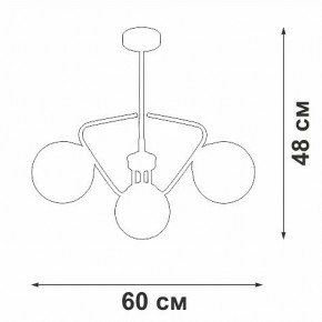 Люстра на штанге Vitaluce V47150 V47150-8/3PL в Невьянске - nevyansk.mebel24.online | фото 2