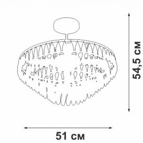 Люстра на штанге Vitaluce V5352 V5352-1/5PL в Невьянске - nevyansk.mebel24.online | фото