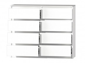 МС "Хилтон" Комод №3 1200 (8 ящ.) белый текстурный в Невьянске - nevyansk.mebel24.online | фото 3
