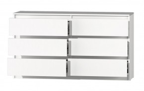 МС "Хилтон" Комод №5 1400 (6 ящ.) белый текстурный в Невьянске - nevyansk.mebel24.online | фото 3