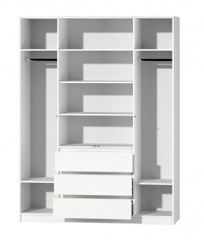 МС "Хилтон" Шкаф №1 1600 (Белый текстурный) в Невьянске - nevyansk.mebel24.online | фото 3