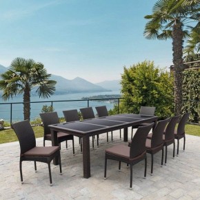 Набор уличный T438/Y380A-W53 Brown 10PCS в Невьянске - nevyansk.mebel24.online | фото 2