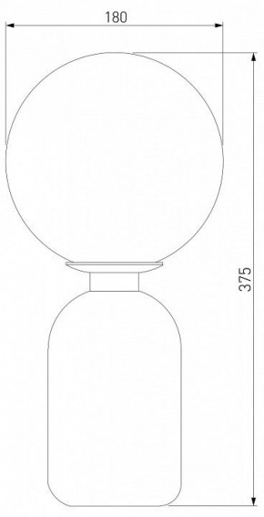 Настольная лампа декоративная Eurosvet Bubble 01197/1 белый в Невьянске - nevyansk.mebel24.online | фото 2