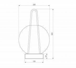 Настольная лампа декоративная Eurosvet Frasco 80507/1 черный в Невьянске - nevyansk.mebel24.online | фото 3