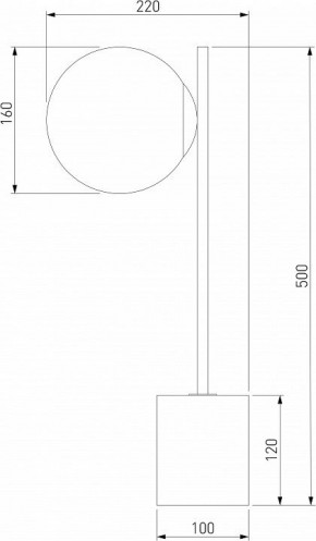 Настольная лампа декоративная Eurosvet Marbella 01157/1 черный в Невьянске - nevyansk.mebel24.online | фото 3