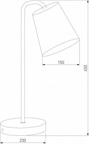 Настольная лампа декоративная Eurosvet Montero 01134/1 белый в Невьянске - nevyansk.mebel24.online | фото 3