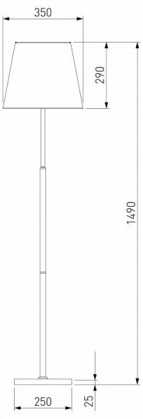 Настольная лампа декоративная Eurosvet Ozark 01156/1 латунь в Невьянске - nevyansk.mebel24.online | фото 2