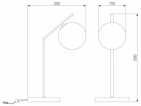 Настольная лампа декоративная Eurosvet Shape 01213/1 хром в Невьянске - nevyansk.mebel24.online | фото 3