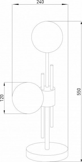 Настольная лампа декоративная Eurosvet Volver 01383/2 латунь в Невьянске - nevyansk.mebel24.online | фото 4