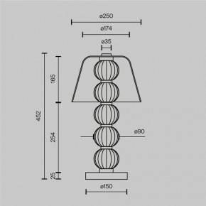 Настольная лампа декоративная Maytoni Amulet MOD555TL-L8G3K в Невьянске - nevyansk.mebel24.online | фото 4