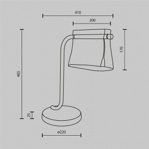 Настольная лампа декоративная Maytoni Cabaret MOD170TL-L8BS3K в Невьянске - nevyansk.mebel24.online | фото 7