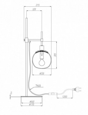 Настольная лампа декоративная Maytoni Erich MOD221-TL-01-N в Невьянске - nevyansk.mebel24.online | фото 3