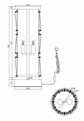 Настольная лампа декоративная Maytoni Puntes MOD043TL-02CH в Невьянске - nevyansk.mebel24.online | фото 4