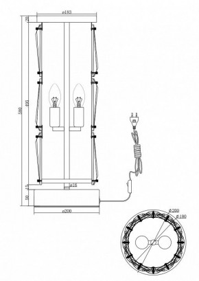 Настольная лампа декоративная Maytoni Puntes MOD043TL-02G в Невьянске - nevyansk.mebel24.online | фото 3
