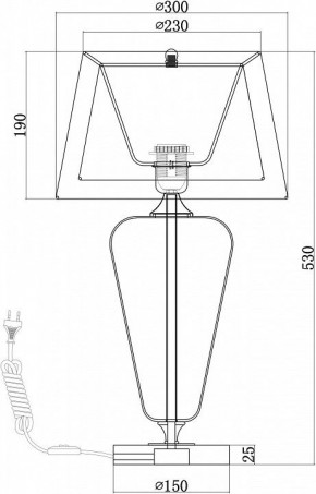 Настольная лампа декоративная Maytoni Verre Z005TL-01CH в Невьянске - nevyansk.mebel24.online | фото 4