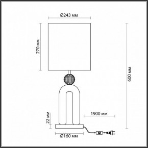 Настольная лампа декоративная Odeon Light Bagel 5410/1T в Невьянске - nevyansk.mebel24.online | фото 4